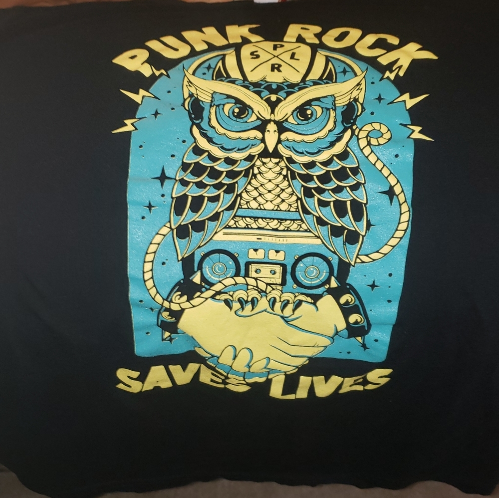 Punk Rock Saves Lives T-Shirt Women's Med